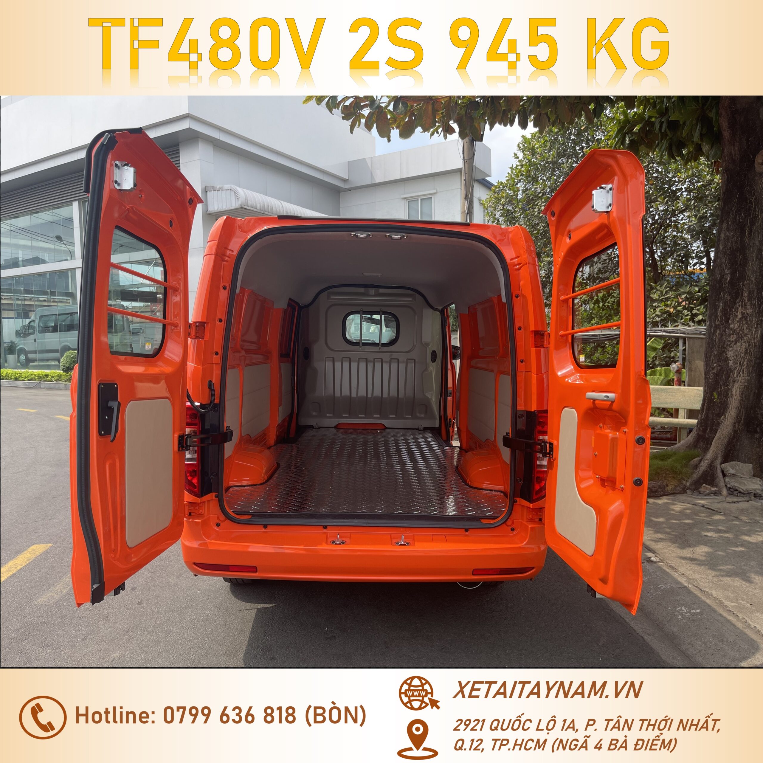 thaco_van_2_chỗ_màu_cam_thùng_2m9_945kg