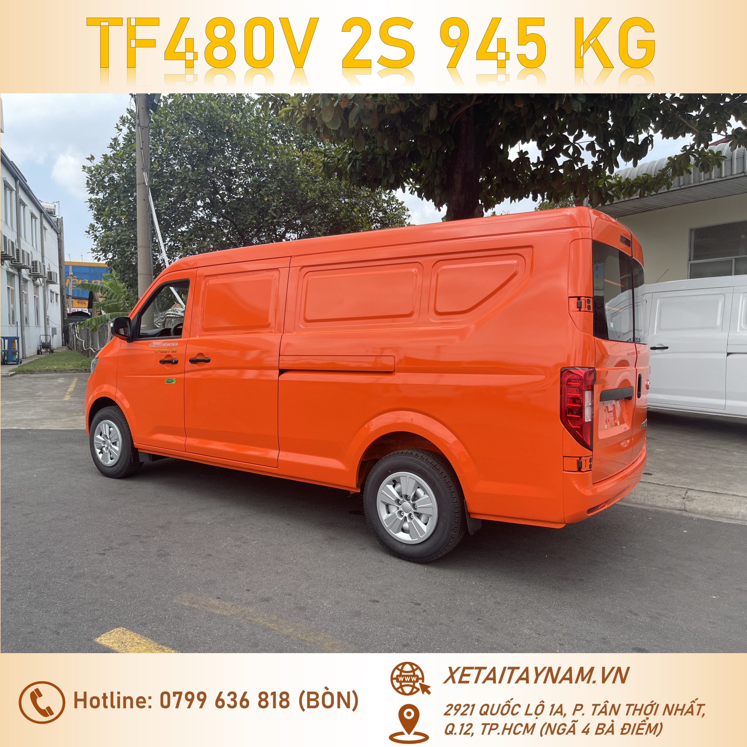 thaco_van_2_chỗ_màu_cam_thùng_2m9_945kg