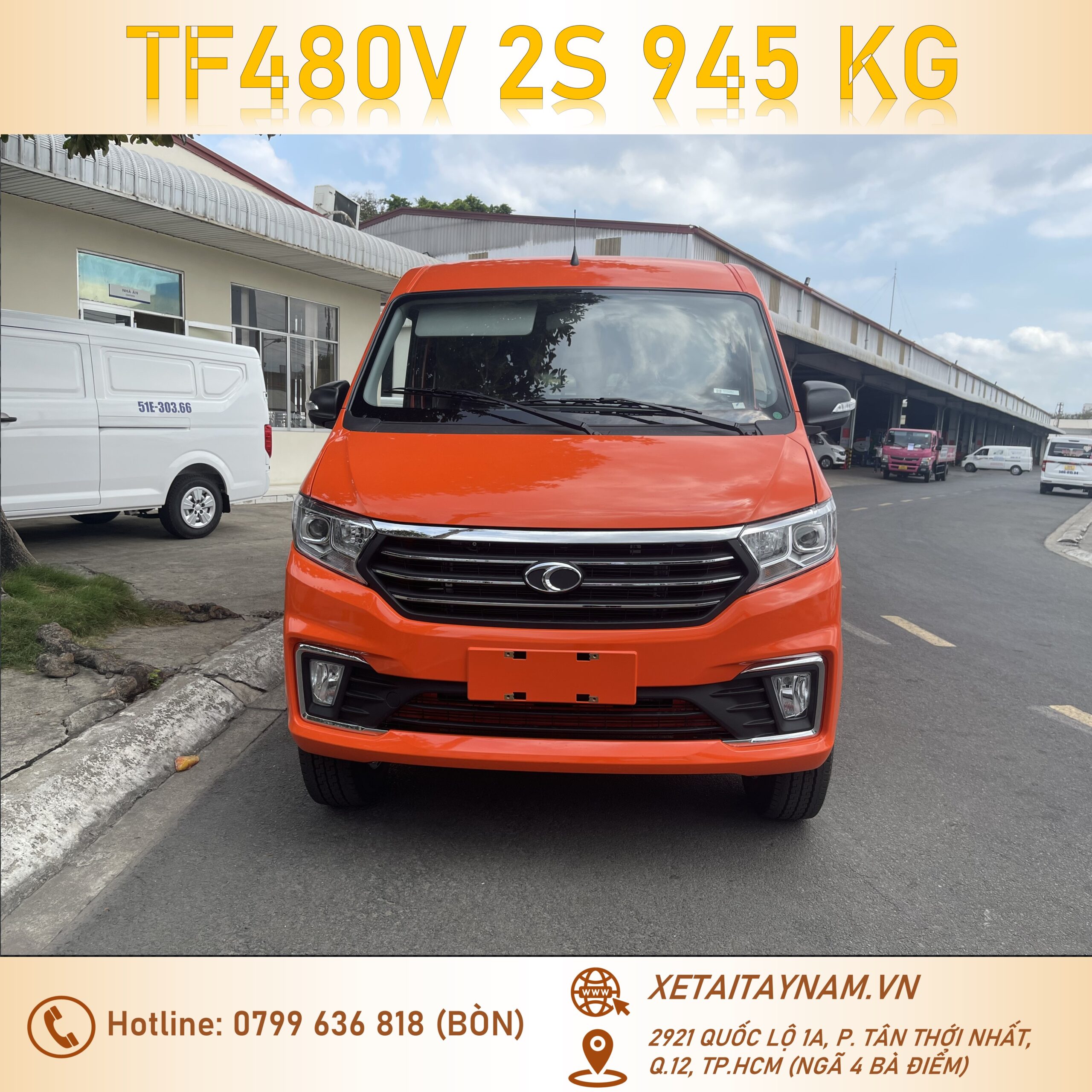 thaco_van_2_chỗ_màu_cam_thùng_2m9_945kg